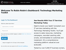 Tablet Screenshot of dashboard.technologymarketingtoolkit.com